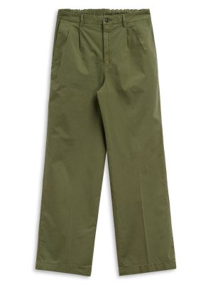 CALIPSE LIGHT POPLIN - Pants - CHINO - Woman - GREEN OLIVINE