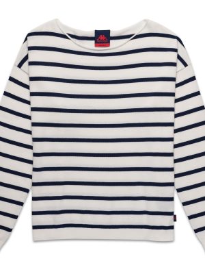 MALLORY - KNITWEAR - Pull  Over - Woman - WHITE NATURAL-BLUE IRIS