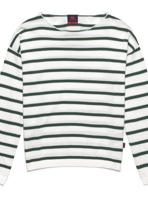 MALLORY - KNITWEAR - Pull  Over - Woman - WHITE NATURAL-GREEN EDEN