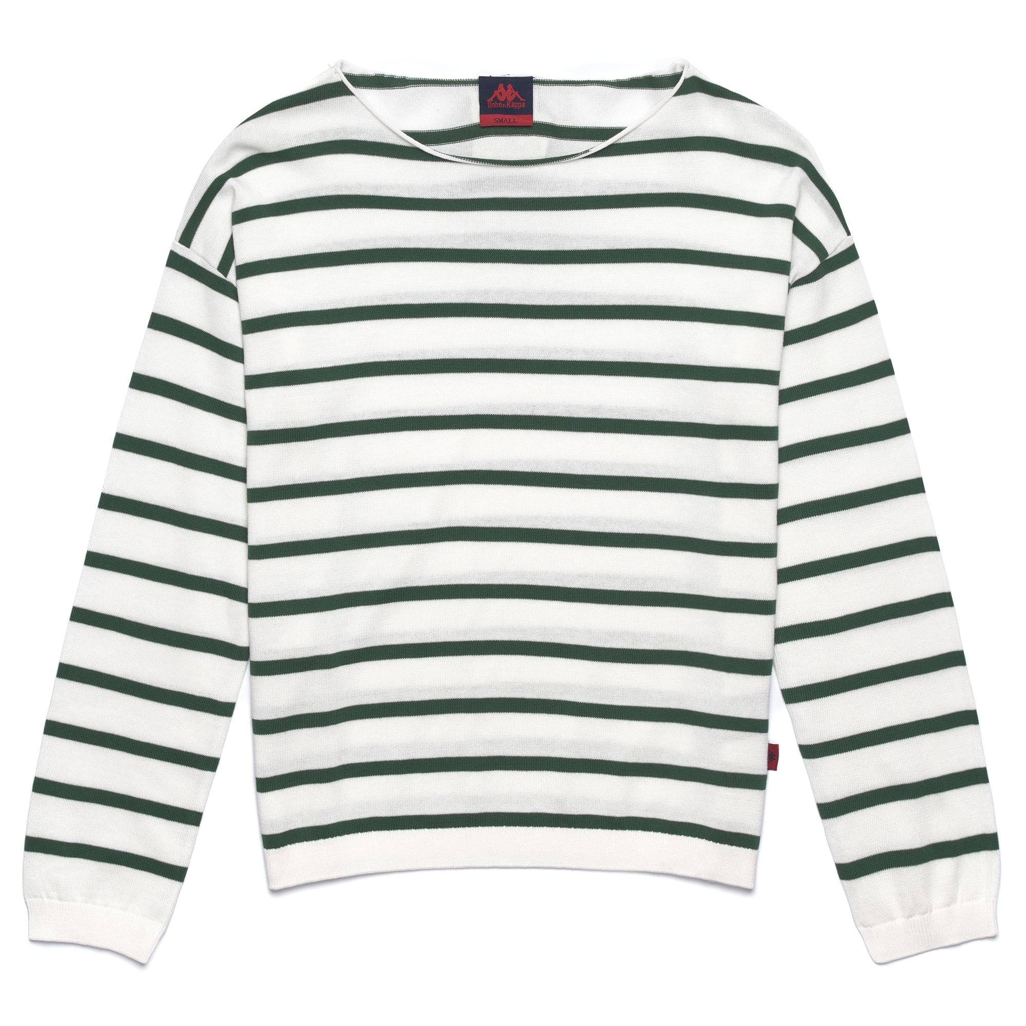 MALLORY - KNITWEAR - Pull Over - Woman - WHITE NATURAL-GREEN EDEN