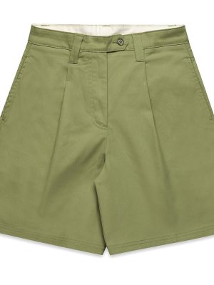 ERCILIA - Shorts - CHINO - Woman - GREEN OLIVINE