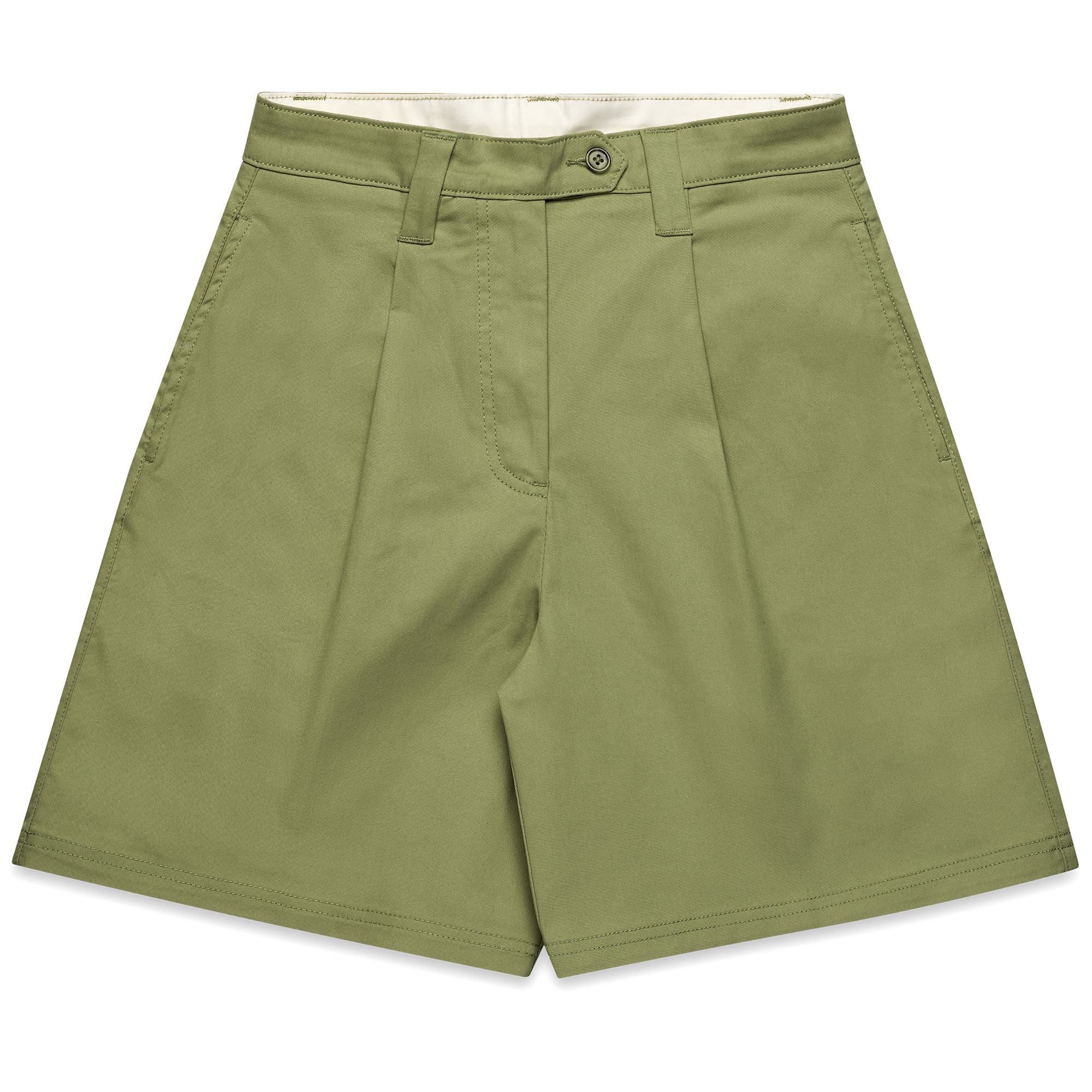 ERCILIA - Shorts - CHINO - Woman - GREEN OLIVINE