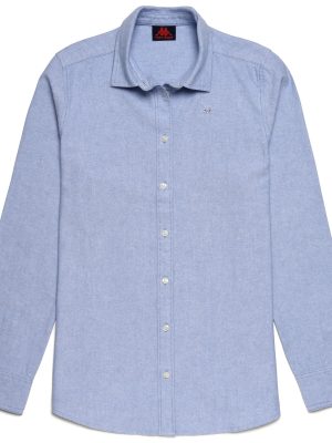 BONIN - SHIRTS - CLASSIC - Woman - AZURE-WHITE