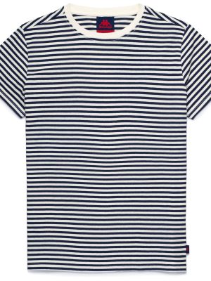 ESTELA - T-ShirtsTop - T-Shirt - Woman - WHITE NATURAL-BLUE IRIS