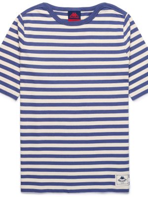 FABRICIA - T-ShirtsTop - T-Shirt - Woman - BLUE INDIGO-WHITE