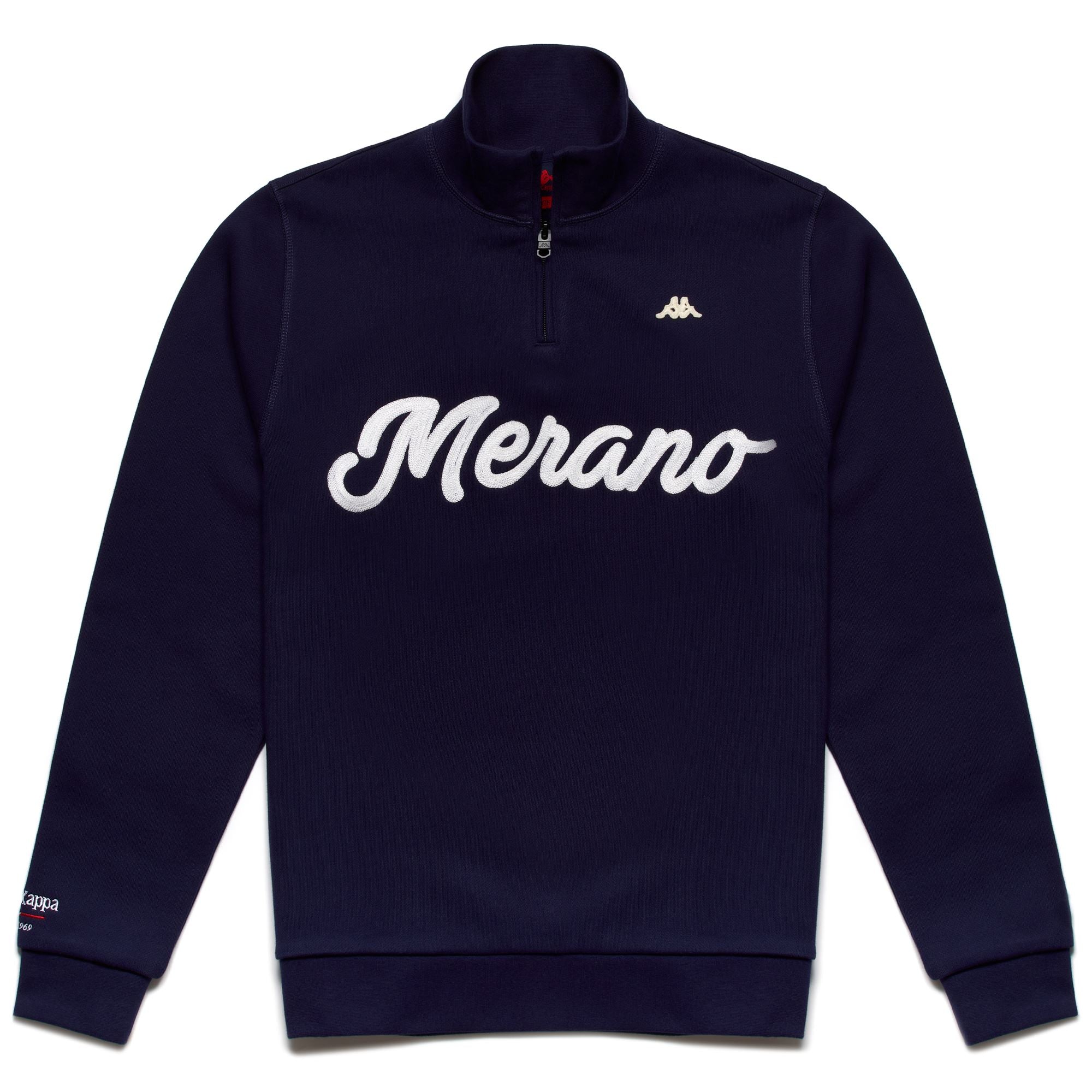 EROI HALF - Fleece - Jumper - Man - MERANO NAVY-CREAM