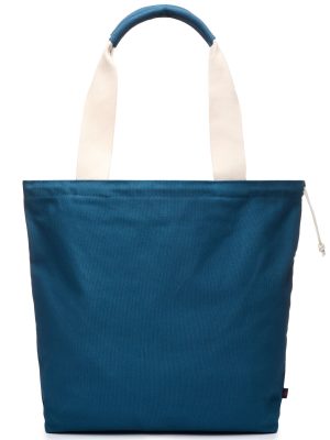 LISETTA CANVAS - Bags - TOTE BAG - Woman - BLUE MAJOLICA-WHITE NATURAL