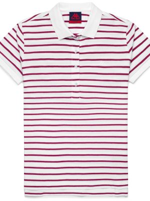 JILLY - Polo Shirts - Polo - Woman - WHITE-VIOLET RASPBERRY