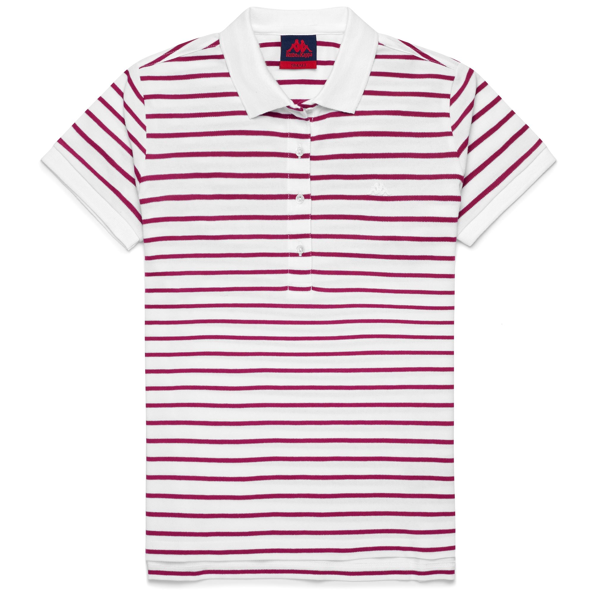 JILLY - Polo Shirts - Polo - Woman - WHITE-VIOLET RASPBERRY