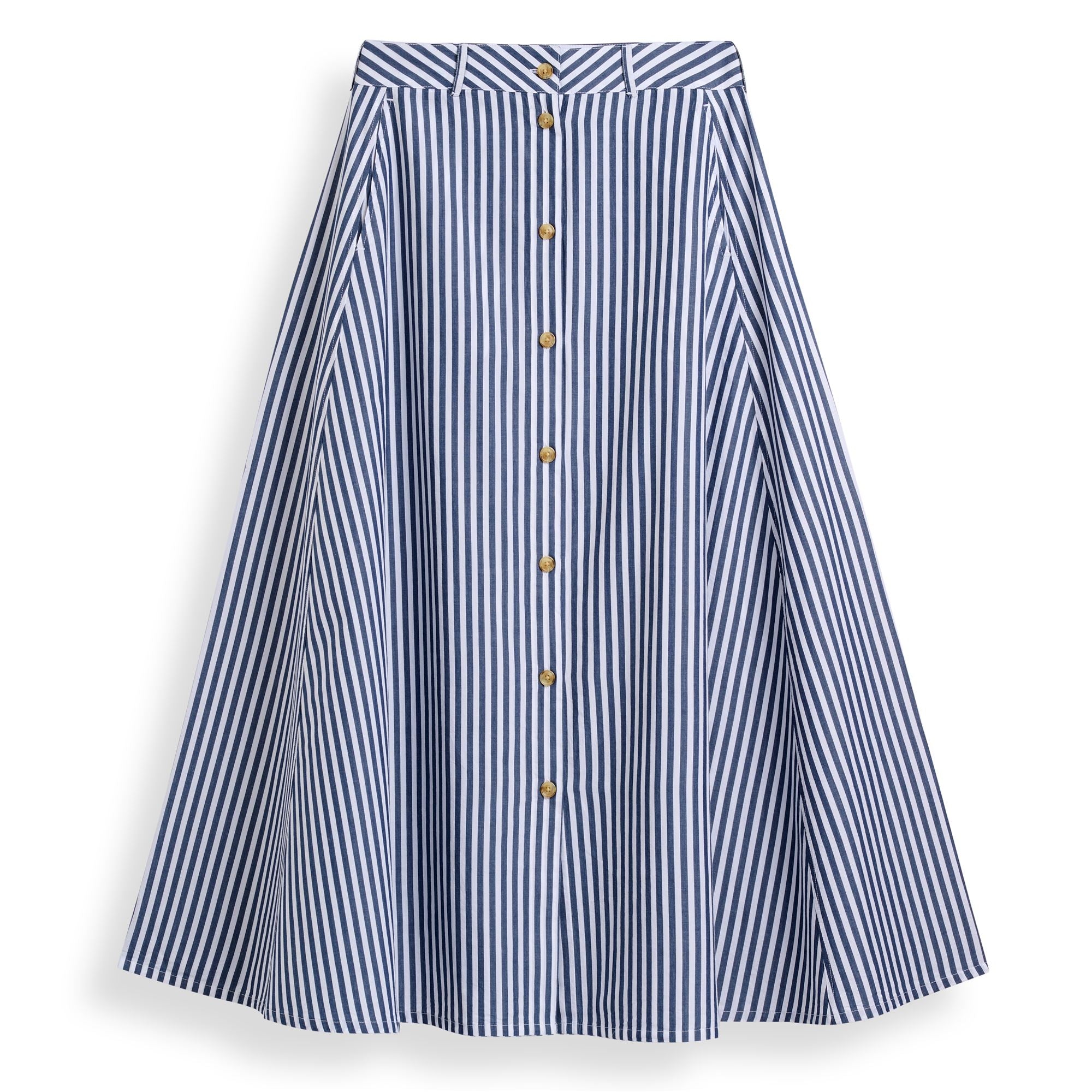 HELOISA - Skirts - Long - Woman - BLUE INDIGO-WHITE